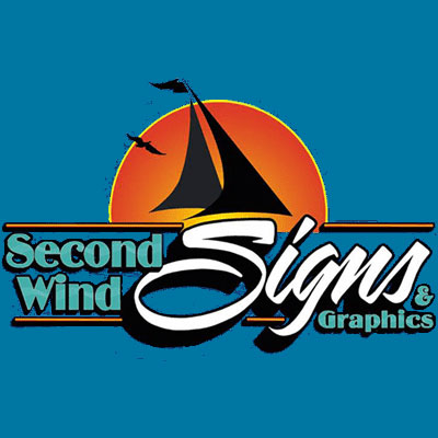 second-wind signs and Graphics logo
