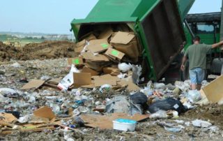 Cardboard-at-the-city-landfill